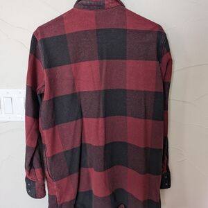 Volcom thick red and black flannel size L